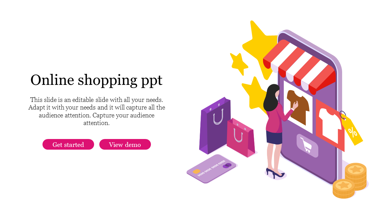 online shopping presentation ppt download